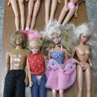 Lotto 7 Bambole Barbie + 1 Big Jim vestite e non