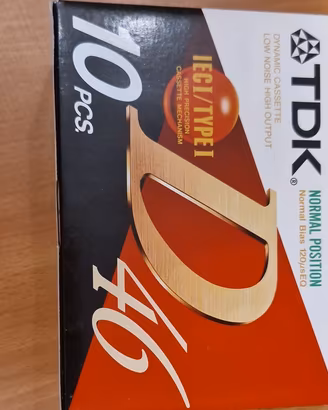 TDK D Cassetta audio Type I IEC I Normal Position 