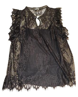 Top nero in pizzo Fiorella Rubino taglia XL 🖤