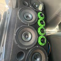 materiale audio woofer, batterie, tweeter…