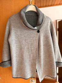 Cardigan Double-Face Grigio M/L - da Donna