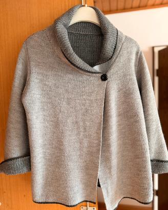 Cardigan Double-Face Grigio M/L - da Donna