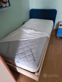 Letto singolo completo di materasso Memory foam