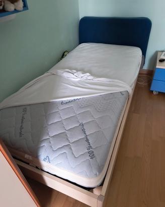 Letto singolo completo di materasso Memory foam