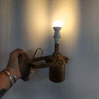 LAMPADA NAVALE VINTAGE OTTONE OSCILLANTE TAVOLO