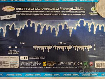 Natale luce effetto ghiaccio