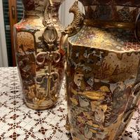 Coppia di Vasi Giapponesi Satsuma Antichi - Decora