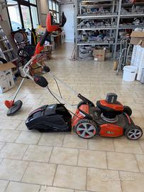 tagliaerba e decespugliatore a batteria