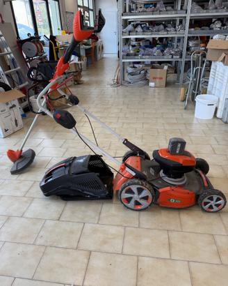 tagliaerba e decespugliatore a batteria