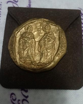 Medaglia Bronzo dorato Vintage