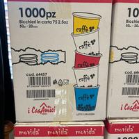 1000 Bicchieri in carta  75ml