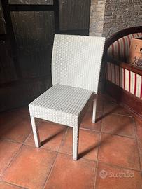 37 Sedie in Rattan sintetico impilabili