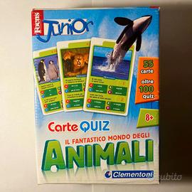 carte quiz sugli Animali Clementoni +8 anni usato
