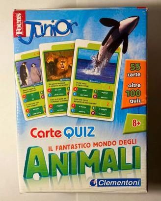 carte quiz sugli Animali Clementoni +8 anni usato
