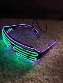 occhiali al neon