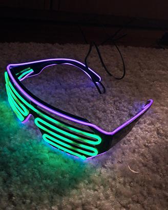 occhiali al neon