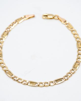 Bracciale uomo in oro giallo 9 kt classico S.86