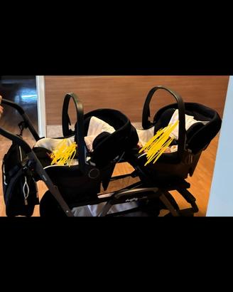 Trio gemellare Peg Perego completo