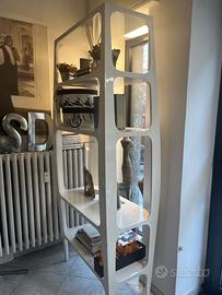 Mobile 4 scaffali bianco