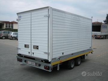 RIMORCHIO HUMBAUR HKT 3000 CON CASSONE SCARRABILE