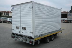 RIMORCHIO HUMBAUR HKT 3000 CON CASSONE SCARRABILE