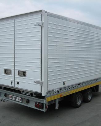 RIMORCHIO HUMBAUR HKT 3000 CON CASSONE SCARRABILE