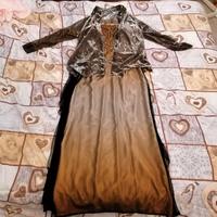 Completo donna marrone/oro