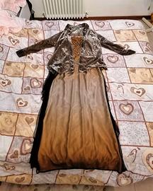 Completo donna marrone/oro