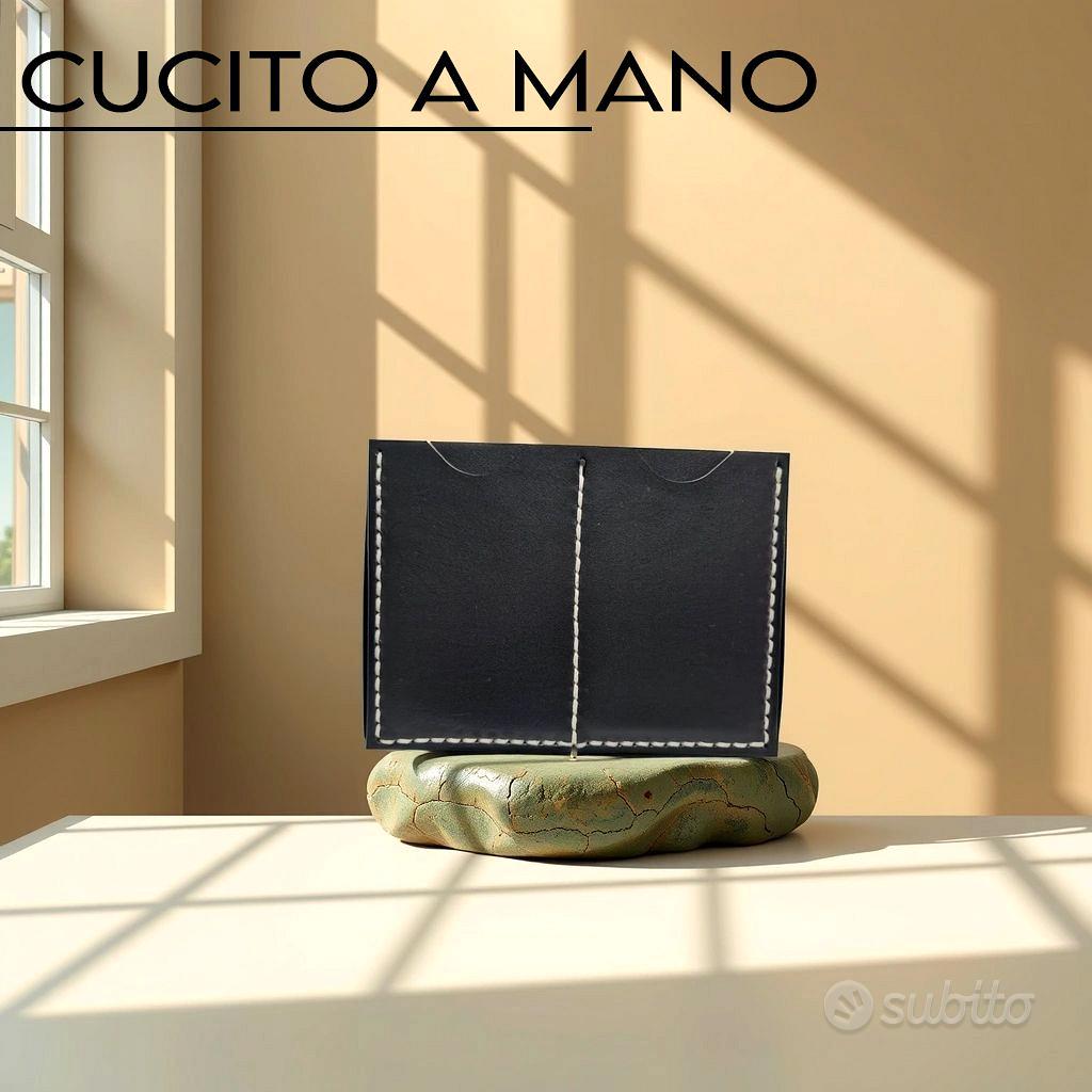 Portafoglio in pelle fatto a mano ultra SLIM Abbigliamento e Accessori In vendita a Bolzano
