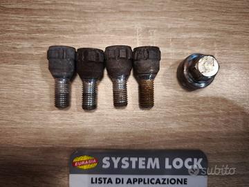 bullone antifurto ruote per smart e wltri