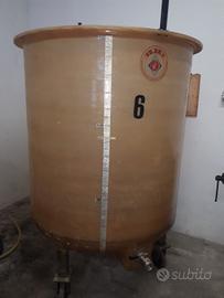 botte in vetroresina da 1500 litri 