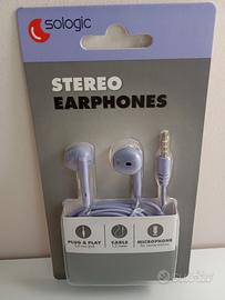 Auricolari stereo con microfono, cari colori 