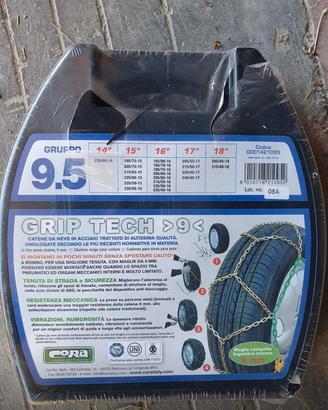 Catene da neve Cora Grip Tech 9.5 nuove sigillate