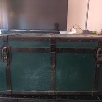 Baule metallo e legno L90*p52*h40