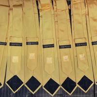 n.7 Cravatte BOGGI MILANO in pura seta gialla