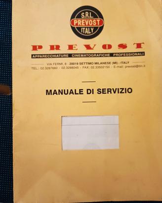 Manuale  Proiettore cinematografico  Prevost