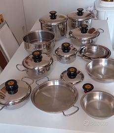 Batteria di pentole acciaio inox  18/12