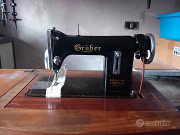 Macchina da cucire d'epoca GRÜBER Original 