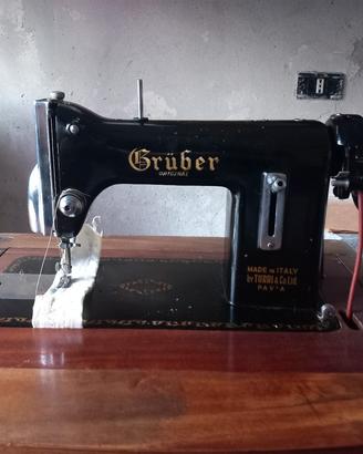 Macchina da cucire d'epoca GRÜBER Original 