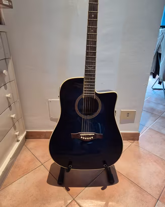 Chitarra Eko NXT D CW EQ Blu + Custodia 