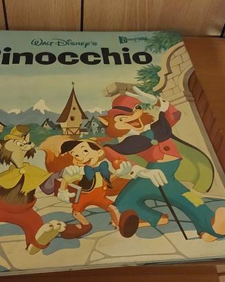 libro tridimensionale con lp anni 60 pinocchio