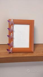Cornice portafoto con farfalle 