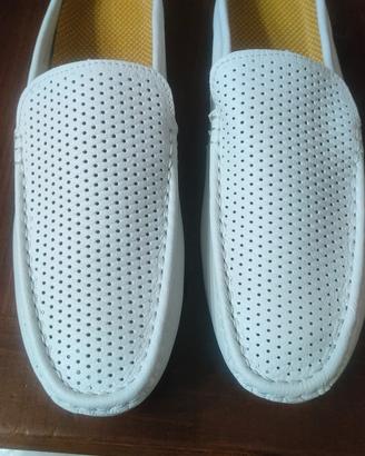 scarpe bianche estive ecopelle morbide mai usate