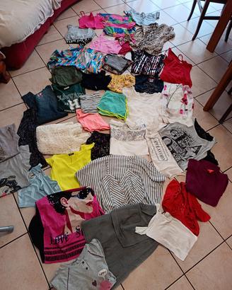 stock vestiti estivi tg s/m ragazza donna 