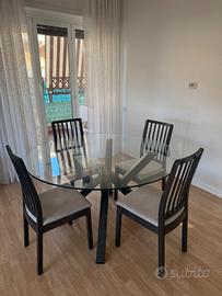 Tavolo ARGO Calligaris e sedie 