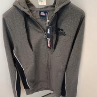 felpa da uomo con cappuccio e zip 