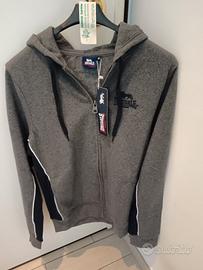 felpa da uomo con cappuccio e zip 