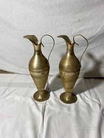 2 Antiche anfore in ottone