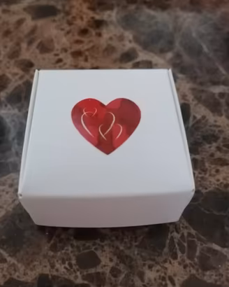Set 12 scatoline col cuore (cartone)