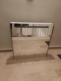 specchio bagno quadrato scatolato 80x80